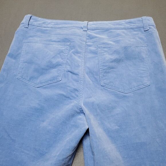 Talbots Pants Womens 14 Blue Corduroy Trousers Fall Teacher Career Work Party - Picture 14 of 15